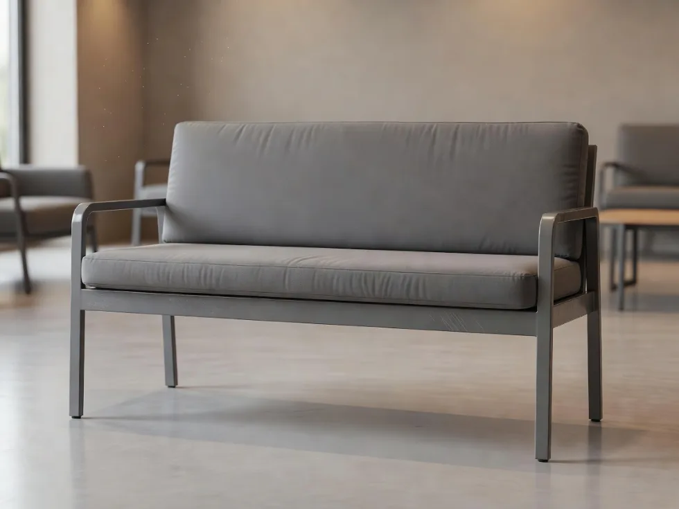 Gri Renk Metal Sedir Modeli