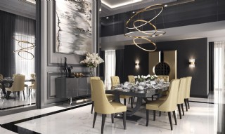 Art Decor Luxury Salon Masa Sandalye Tasarımı Özel Üretim