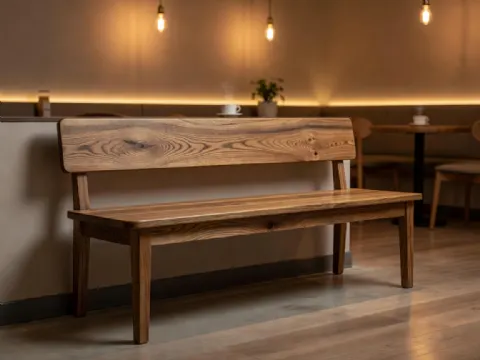 Cafe İçin Ahşap Oturma Sediri