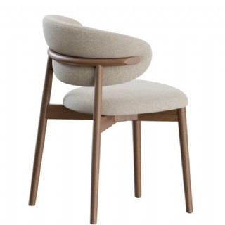 Oval Ahşap Sandalye Modern Lüks Zarif Sandalye Modeli